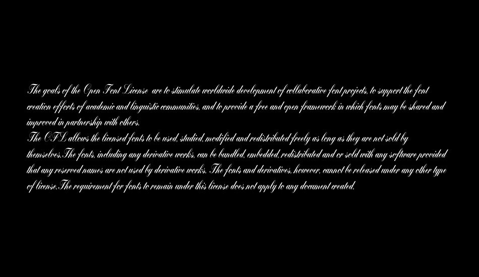 Bolina font 1