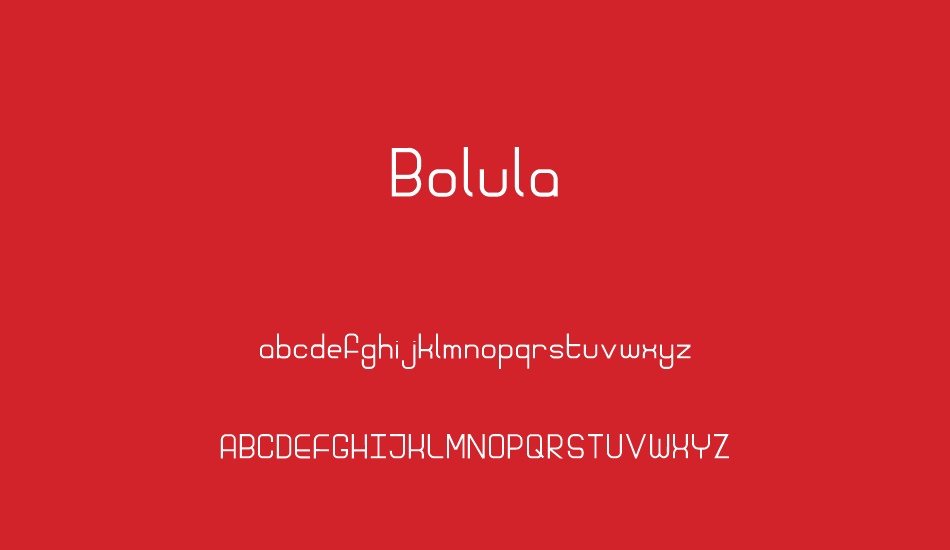 bolula font