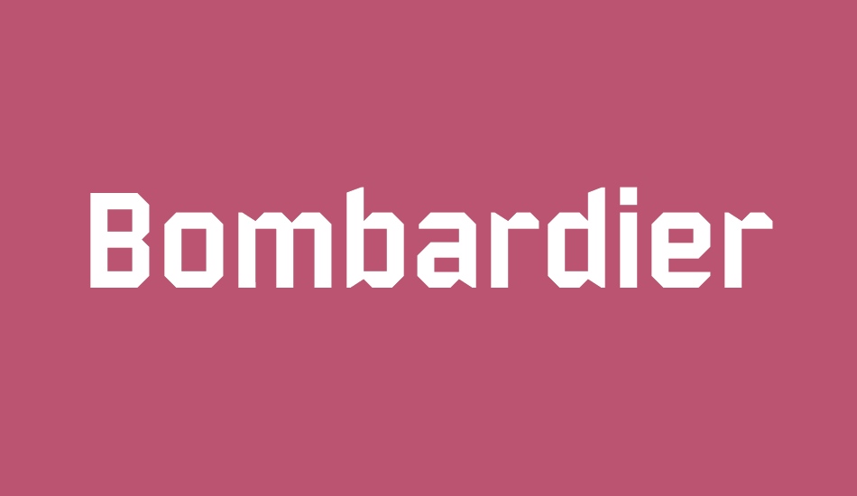 Bombardier font big