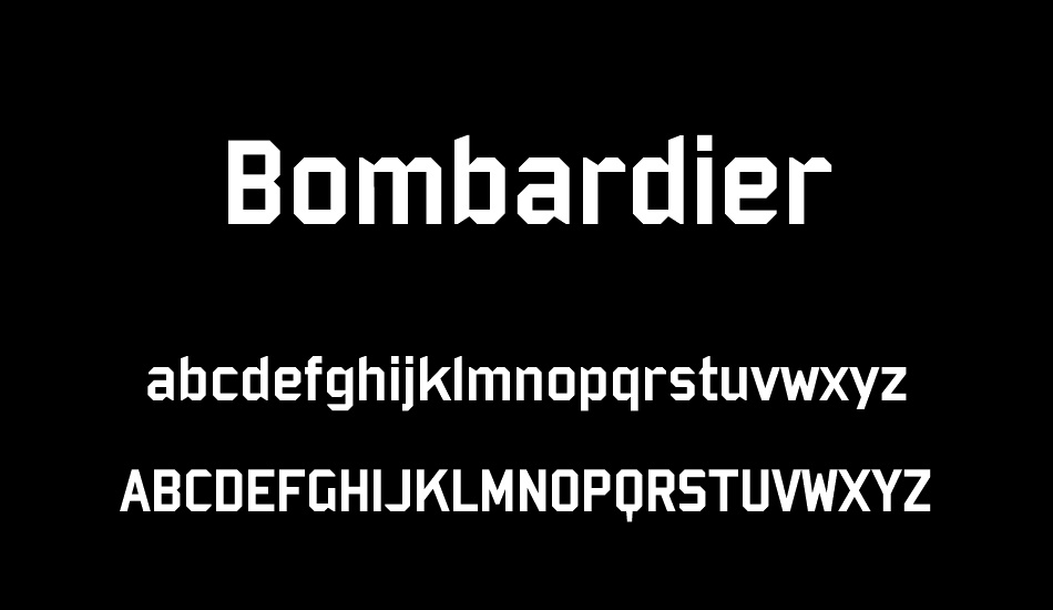 Bombardier font