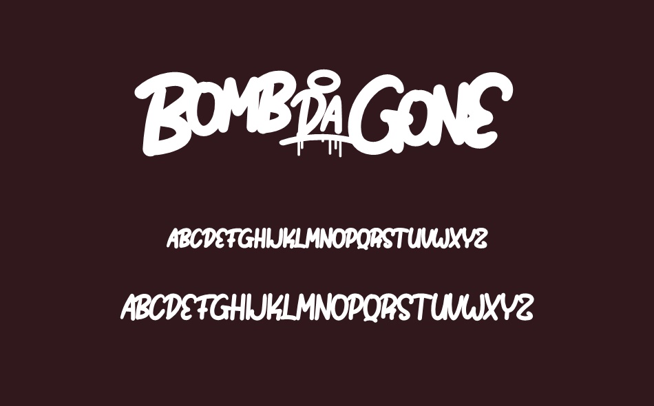 Bomb Da Gone font
