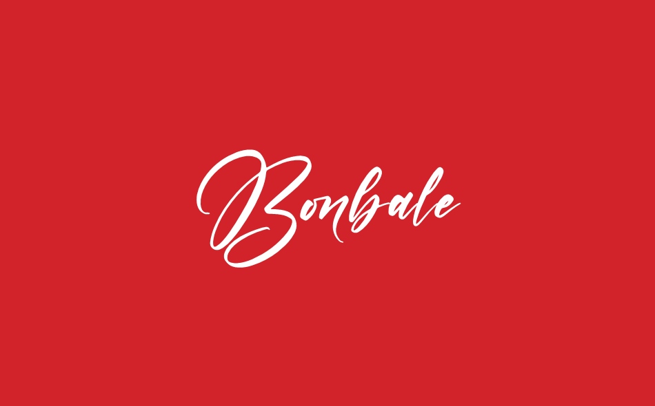 Bonbale font big