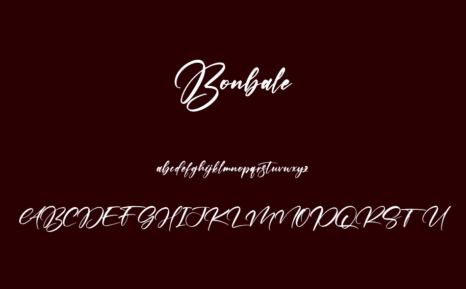 Bonbale font