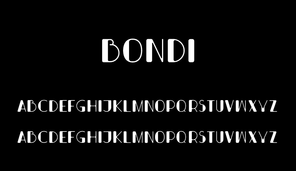 Bondi Regular font