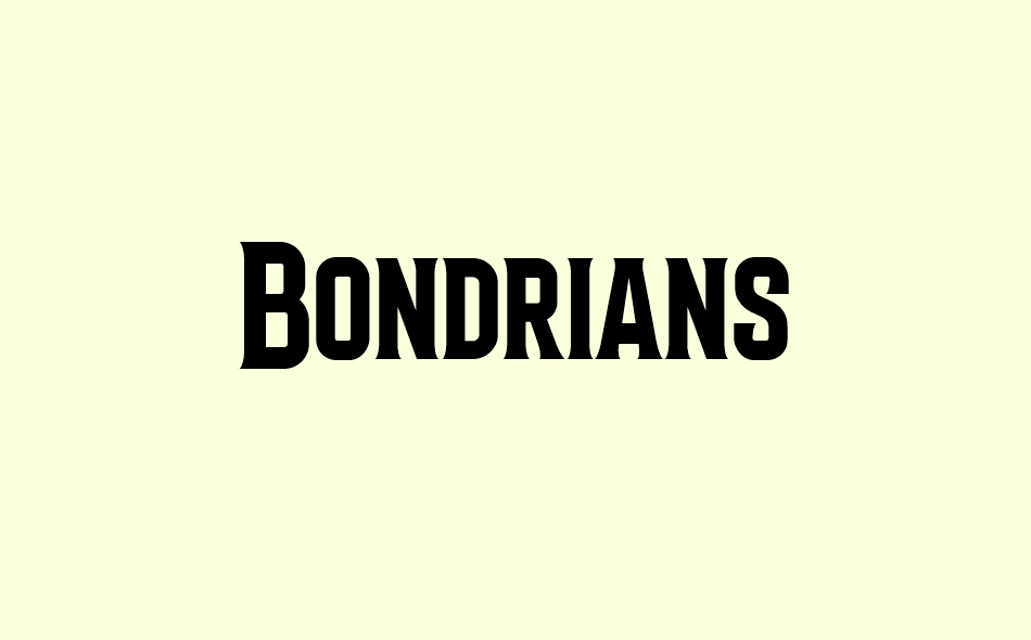 Bondrians font big