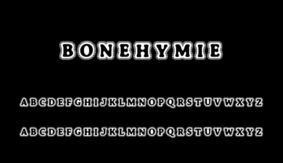 BoneHymie font