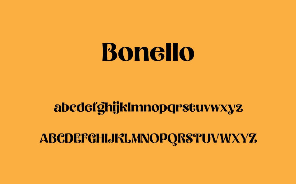 Bonello font