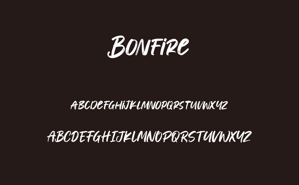 Bonfire font