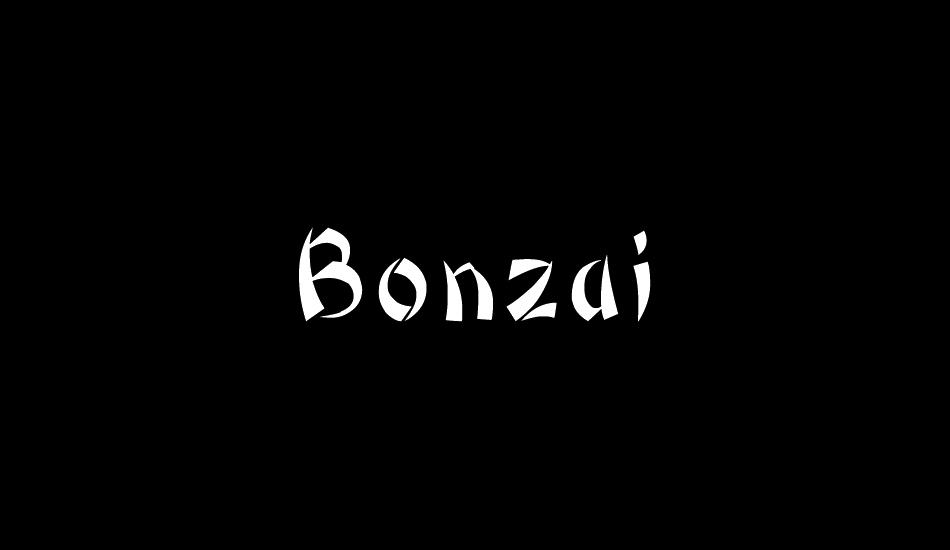 Bonzai font big