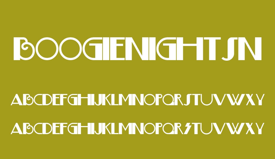 BoogieNightsNF font