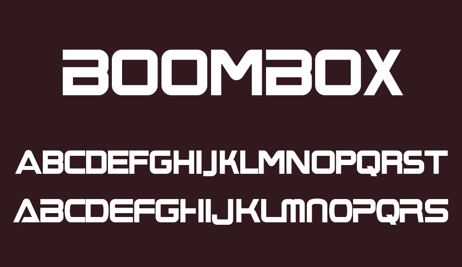 BoomBox font