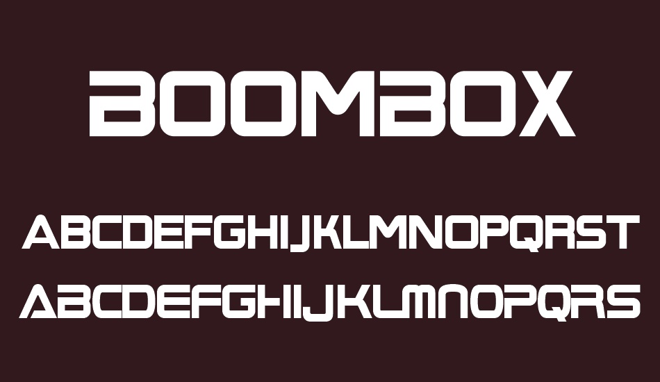 BoomBox font