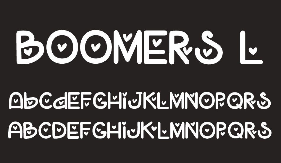 boomers-love font
