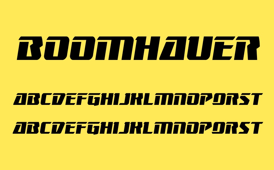 Boomhauer font