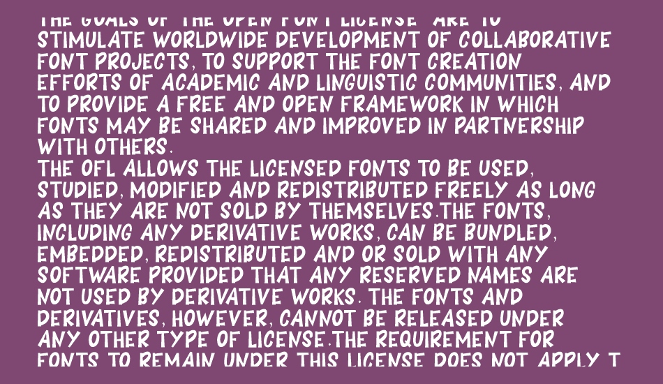 BOOMING font 1