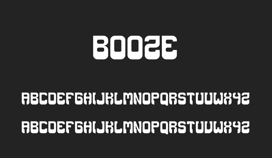 Booze font