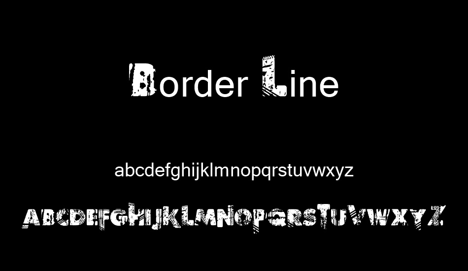 Border Line font