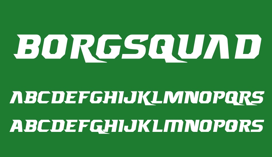Borgsquad font