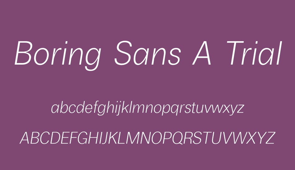 boring-sans-a-trial-light font