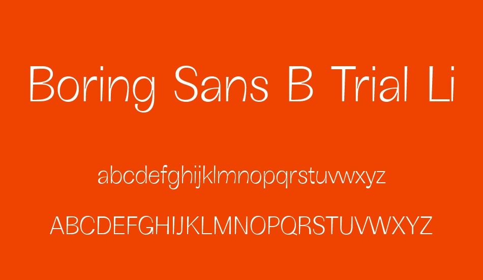 boring-sans-b-trial-light font