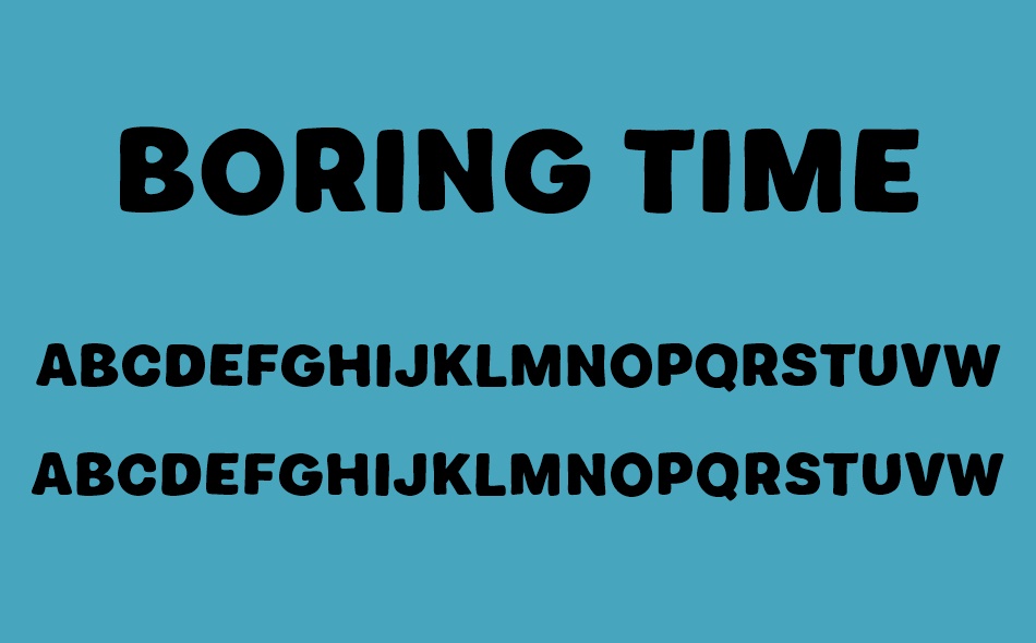 Boring Time font