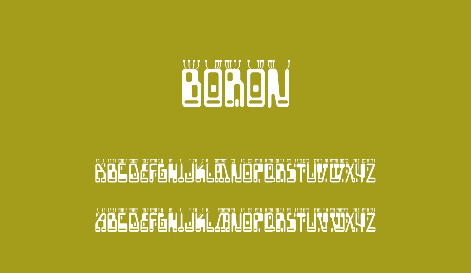 Boron font