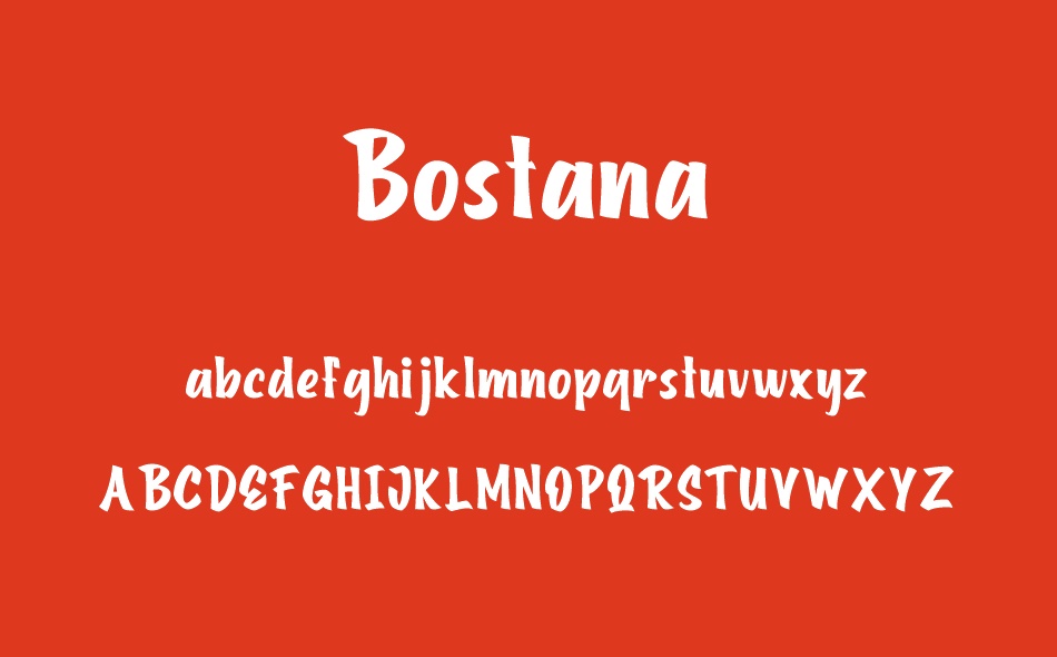 Bostana font