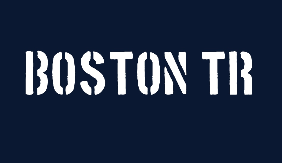 Boston Traffic font big