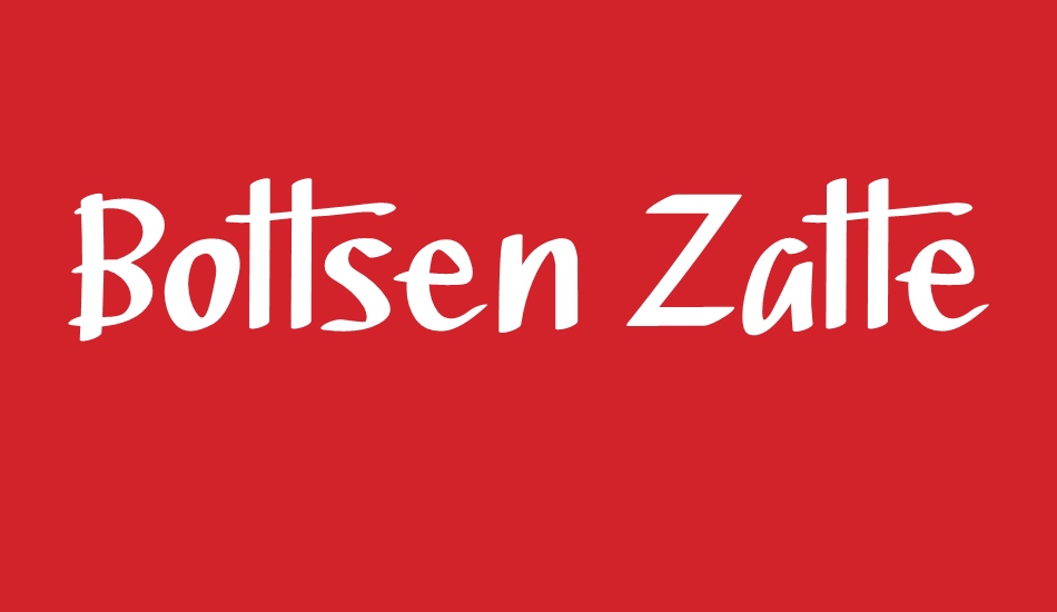 Bottsen Zatte font big