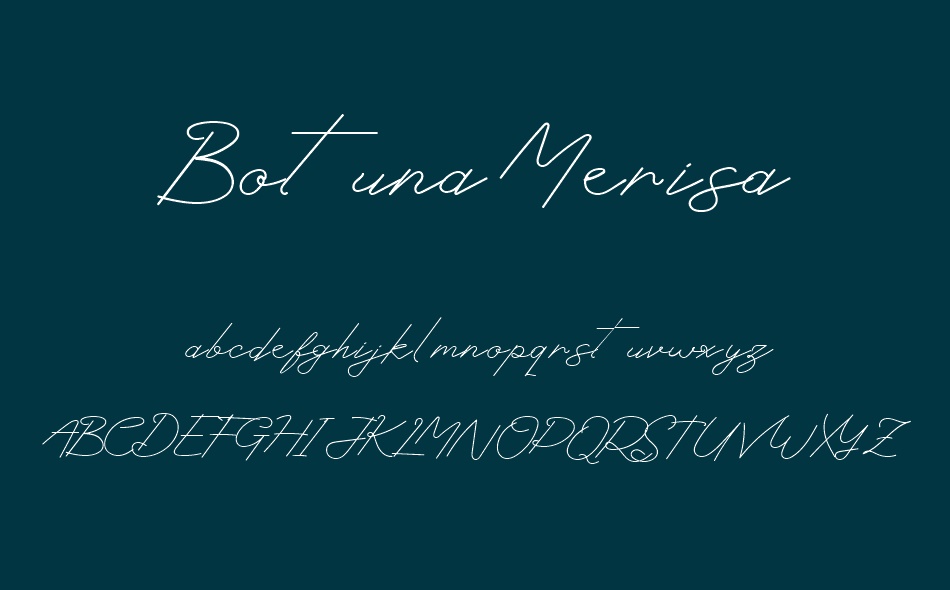 Botuna Merisa font