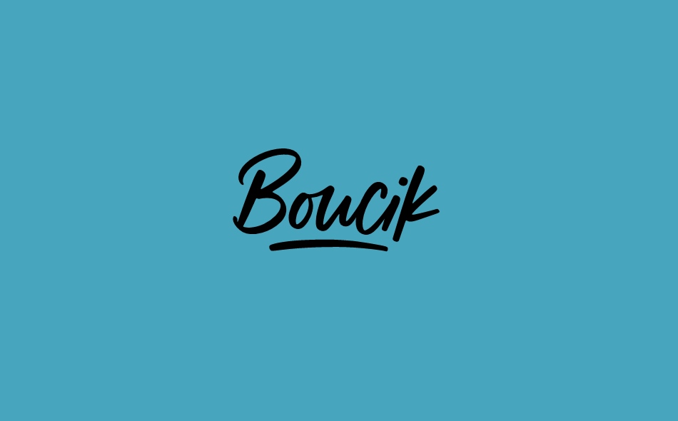 Boucik font big