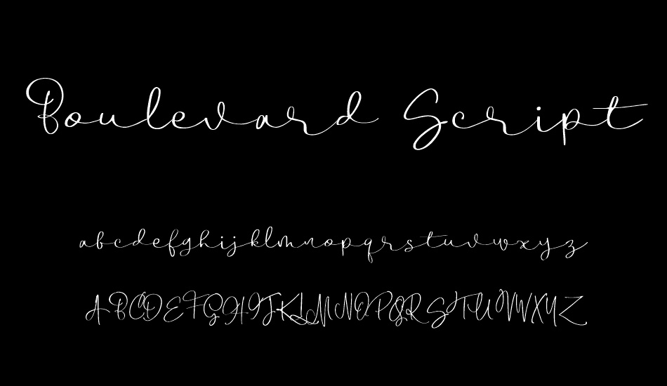 Boulevard Script DEMO font