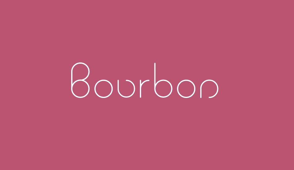 Bourbon font big