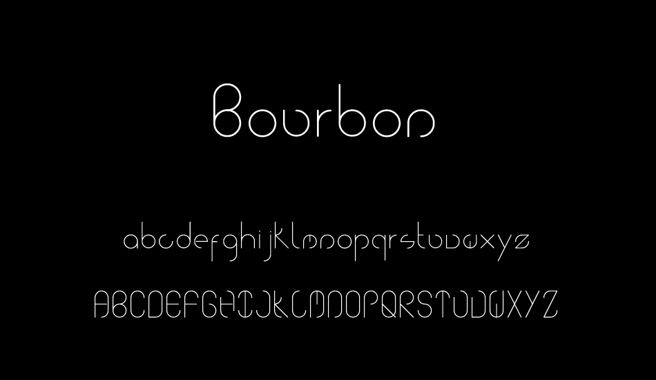 Bourbon font