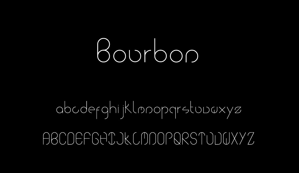 Bourbon font