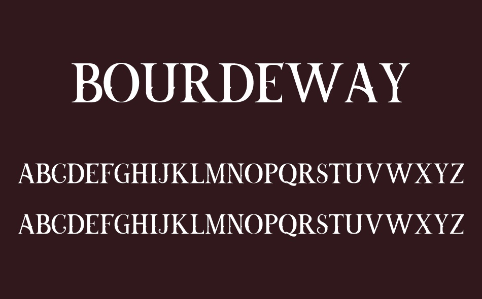 Bourdeway font