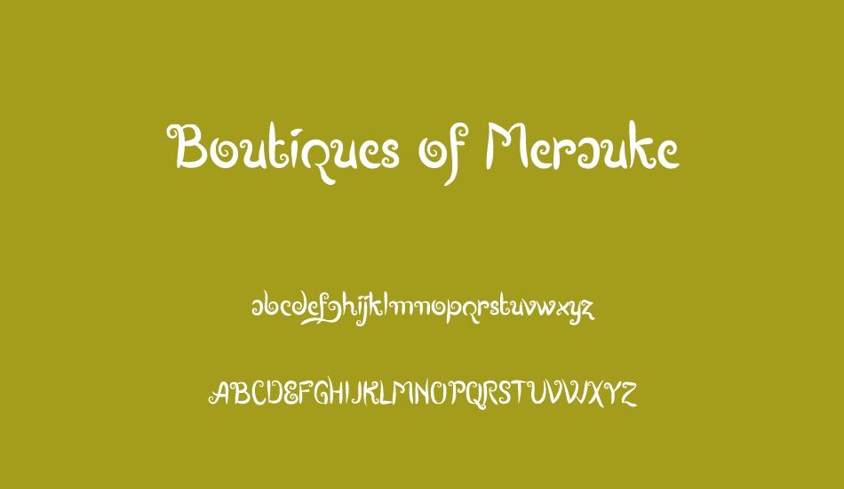 Boutiques of Merauke font