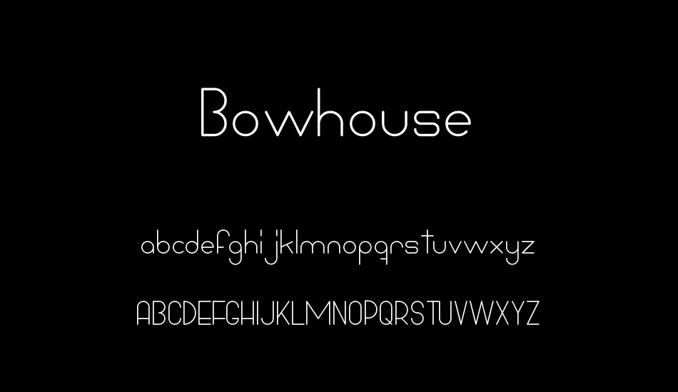 Bowhouse Regular font