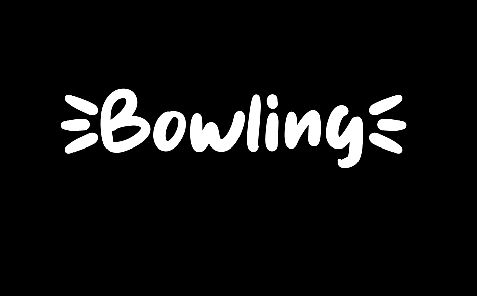 Bowling font big