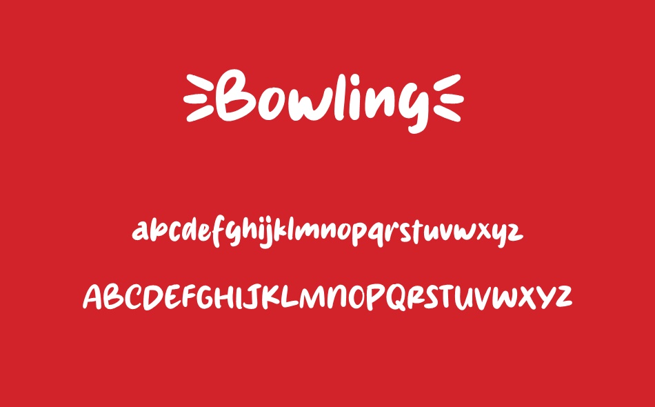 Bowling font