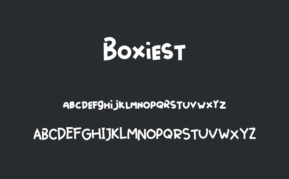 Boxiest font