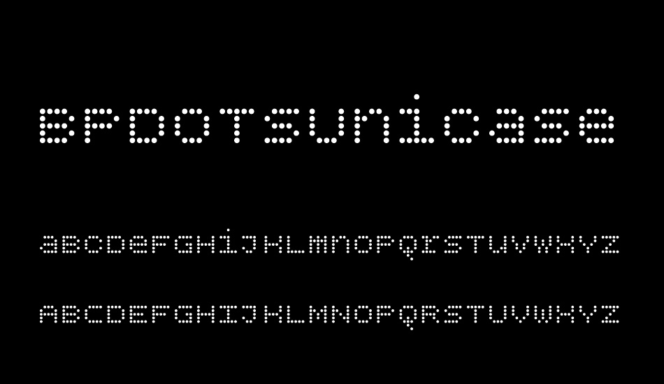 BPdotsUnicase font