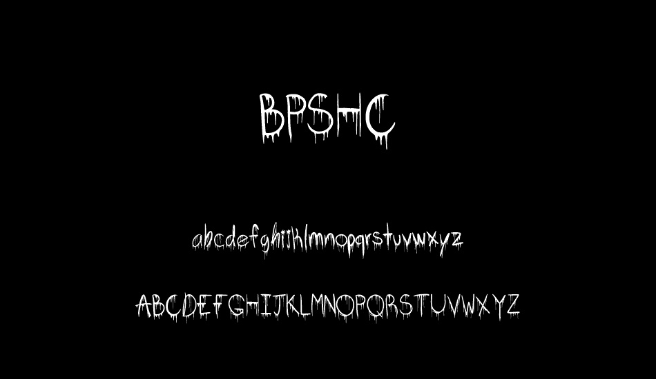 BPSHC font