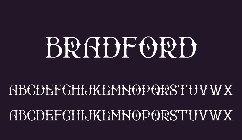 Bradford font