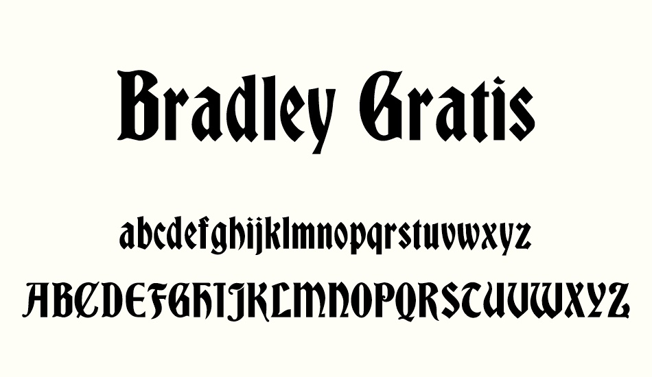 Bradley Gratis font