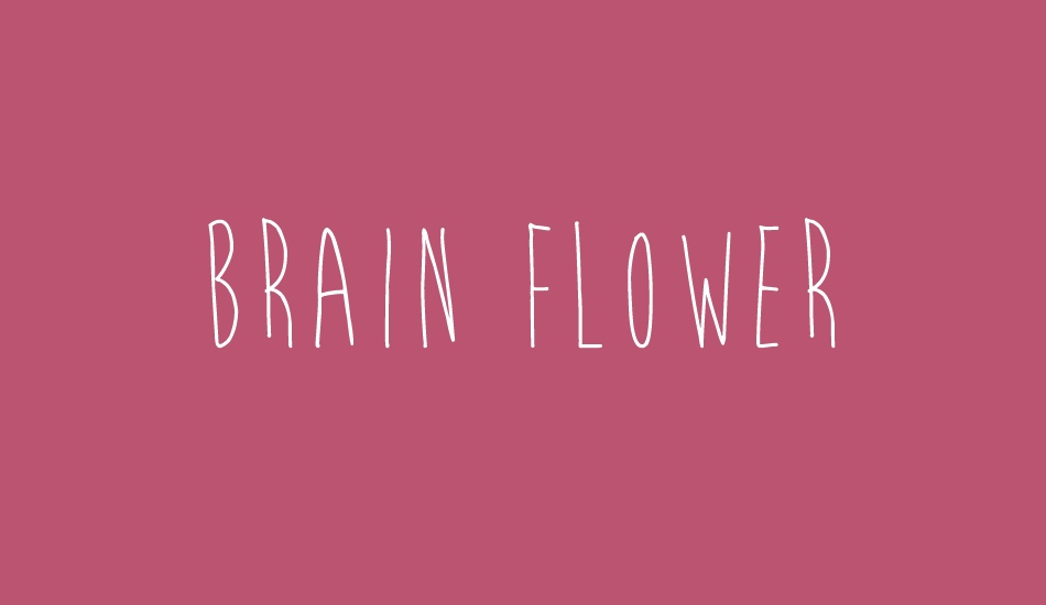 Brain Flower font big