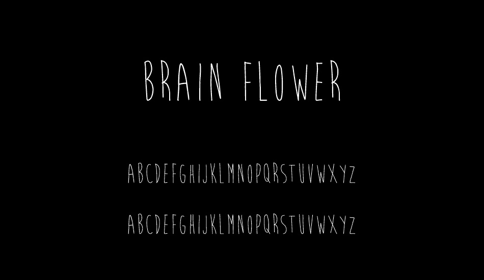 Brain Flower font