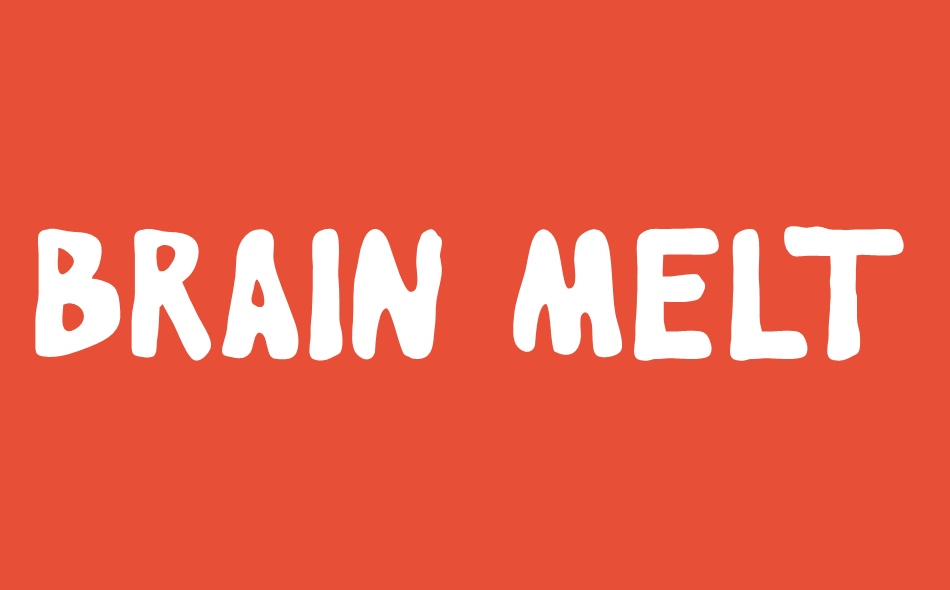 Brain Melt font big