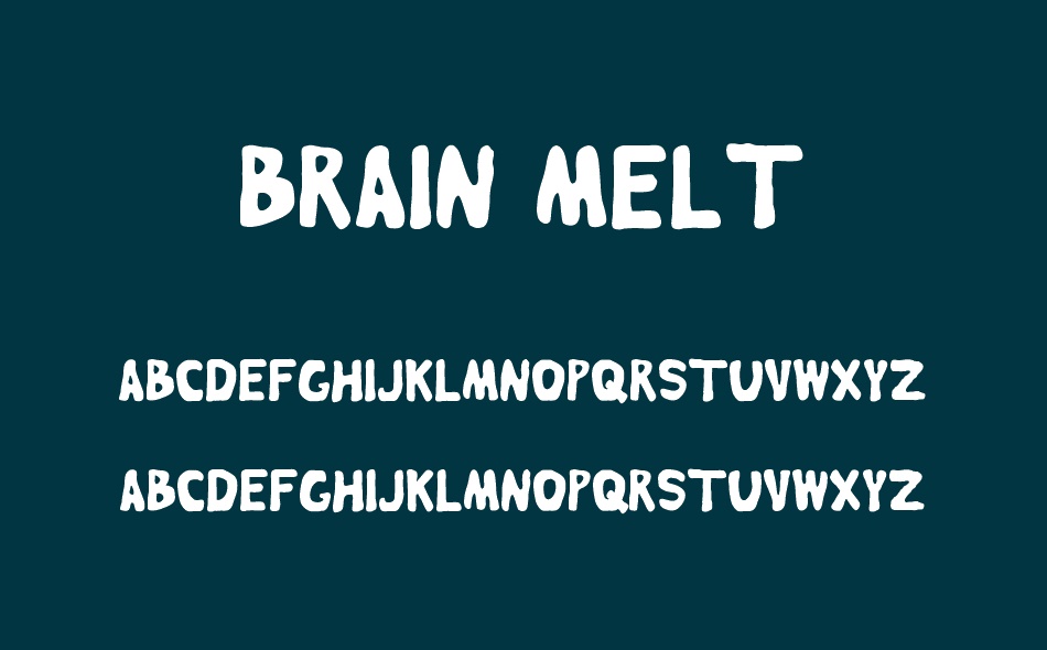 Brain Melt font