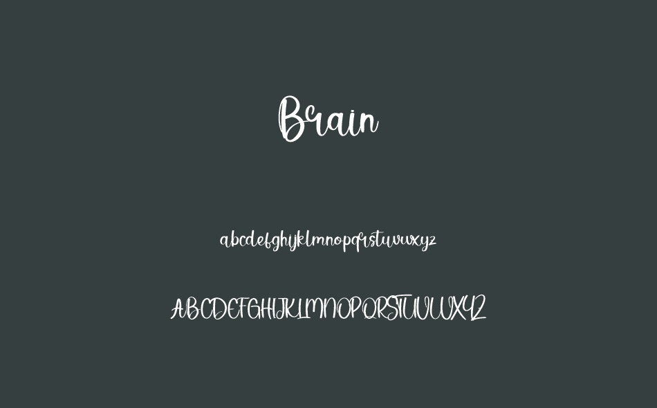 Brain font
